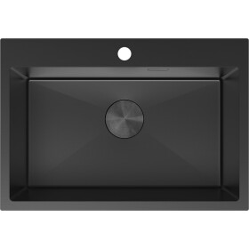 MEXEN - Solix oceľový drez 1-bowl 650 x 450 mm, čierna 6403651000-70