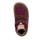 Dievčenské zimné barefoot topánky TEX WOOL Bordeaux Froddo G3110266-36W - 28