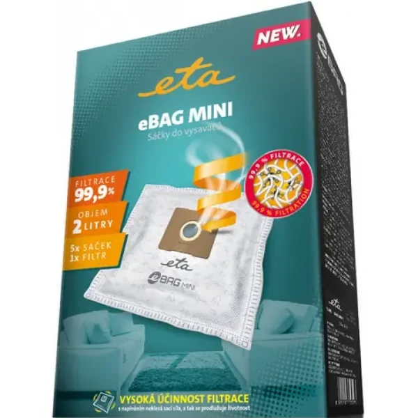 ETA ETA960068021 Vrecká do vysávača / 2L / 5x vrecko + 1x mikrofilter (ETA960068030)