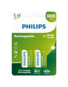 Philips batéria C Rechargeable - 2ks (R14B2A300/10)