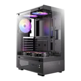 Antec VCX300 ARGB čierna / ATX / 2x USB-A 2.0 / 1x USB-A 3.0 / 5x 120mm ARGB / bez zdroja / priehľadná bočnica (0-761345-10224-7)