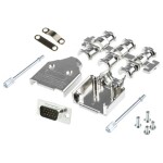 MH Connectors MHDM9-HD15MS-K sada D-SUB zásuvková lišta 180 ° Pólov: 15 spájkovaný 1 ks; MHDM9-HD15MS-K