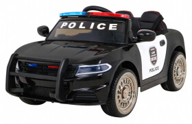 Mamido Detské elektrické autíčko Super-Police čierne