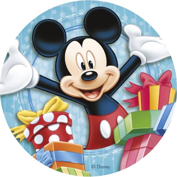 Fondánový list na tortu Mickey a darčeky - Dekora - Dekora