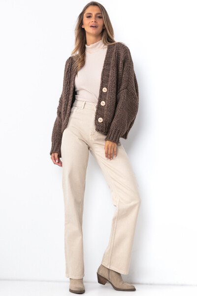 Fobya Cardigan F1501 Brown