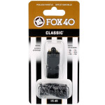 FOX Classic píšťalka + šnúra 9901-0008 čierna NEPLATÍ
