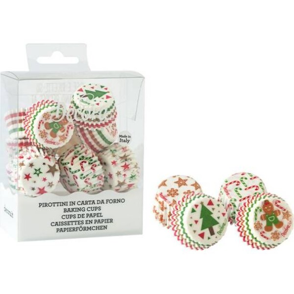 Mini košíčky vianočné, 27x17 mm 200 ks - Decora - Decora