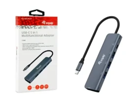 Equip USB-C / USB-C hub / 5v1 / HDMI 4K / 3x USB-A 3.2 / USB-C PD 100W / 0,25 m (133487)