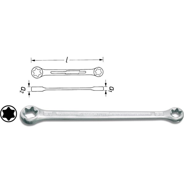 Hazet HAZET 609-E14XE18 obojstranný očkový kľúč 12.9 - 16.7 mm; 609-E14XE18