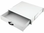 Equip Zásuvka do racku 19" uzamykateľná 2U RAL7035 / Zásuvka do racku / 485x400x85 mm / svetlo šedá / 7 kg (EZD-2-G)