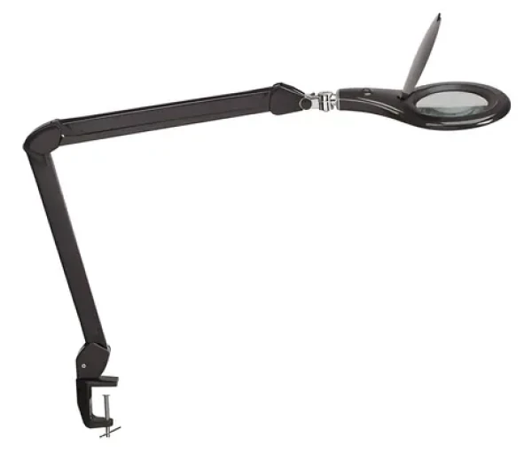 Maul Makro čierna / Lupová LED lampa / so svorkou k stolu / 3 dioptrie / 922 lm / 6500 K (8263390)