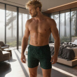 Boxerky Cornette Comfort 008/333 3XL-5XL zelená 3xl