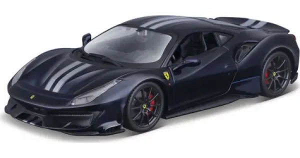 Bburago RACE+PLAY Ferrari 488 Pista tmavo modrá