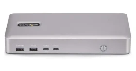 StarTech USB4 Dual-4K dokovacia stanica strieborná / 2x HDMI / USB-A + USB-C / RJ-45 / 120Hz (155UE-USB4-DOCK)