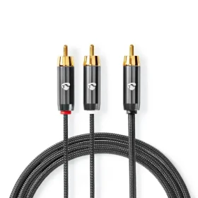Nedis Kábel na subwoofer RCA (M) - 2x RCA (M) 3.00 m sivá (CATB24000GY30)