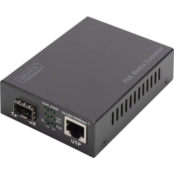 Digitus DN-82140 LAN 10/100/1000 MBit/s, SFP, IEEE 802.3z 1000BASE-LX, IEEE 802.3z 1000BASE-SX konvertor médií 10 / 100 / 1000 MBit/s; DN-82140