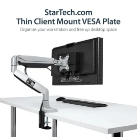 StarTech Držiak pre Mini PC a Thin Client / Držiak / VESA / nastaviteľný 1,8-7,1 cm / pod stôl (ACCSMNT)