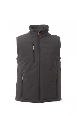 Pánska pracovná vesta Payper GALE PAD VEST Farba: Antracit/ Čierná, Veľkosť: 4XL (S00771P114130444XL)