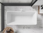 MEXEN/S - Tonia voľne stojaca vaňa 170 x 75, biela, sifón a prepad biela 52171707500-20
