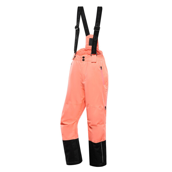 Dětské lyžařské kalhoty membránou ptx ALPINE PRO FELERO neon salmon