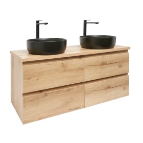 Kúpeľňová skrinka s umývadlom SAT B-Way 119x50x45 cm dub mat BWAY2120OAKDU2BB BWAY2120OAKDU2BB