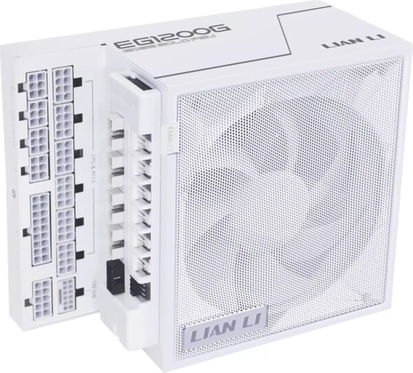 Lian Li EDGE GOLD 1200 80 PLUS Gold Netzteil, PCIe 5.1, ATX 3.1 - 1.200 Watt, wei, inkl. USB-Hub