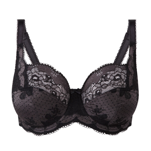 Vystužená podprsenka Panache Clara Full Cup charc/black 7255 65HH