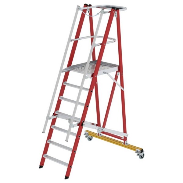 MUNK Günzburger Steigtechnik 036327 sklolaminát/hliník rebrík s platformou Max.prac. výška: 3.60 cm; 036327