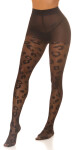 Sexy Tights with Print "Leo" black Einheitsgroesse