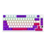 LORGAR KBP7075W (CZSK) biela / bezdrôtová herná klávesnica 75% / CZSK / 2.4GHz / BT 5.0 / RGB (LRG-KBP7075W-WH-CS)