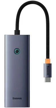 Baseus UltraJoy šedá / USB hub 5v1 / 1x HDMI 4K 30Hz / 4X USB-A 3.0 (B00052801811-05)
