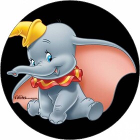 Jedlý papier Dumbo sedený na zemi 19,5 cm - Pictu Hap - Pictu Hap