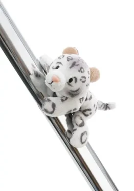 Nici GREEN Magnetka snežný leopard Eleni Snowbell 12 cm