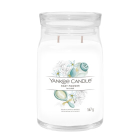 Yankee Candle Signature Baby Powder veľký pohár 567g / doba horenia až: 90h (5038581124919)