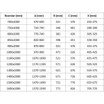 MEXEN/S - Velar Sprchová zástena posuvná Walk-in 100 x 200, dekor 8 mm, ružové zlato 871-100-000-33-60