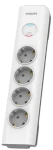 Philips SPN7040WA/58 biela / Prepäťová ochrana / 4 zásuvky / 2m (SPN7040WA/58)