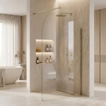 REA - Sprchová zástena Heaven Brush Gold 90 REA-K6685