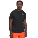 Tričko Under Armour Heatgear Fitted SS Tee Black/ White XXXL