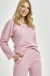 Taro pyžamo 3444 Eleonora long/r S-XL Z25/26 dámske Růžová XL