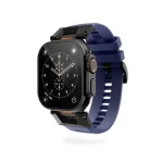 Epico FKM Rubber Pre remienok s nerezovým zapínaním pre Apple Watch SE (44mm)/Series 1-9 (42/44/45mm) modrá (63318101600002)