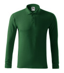Pique Polo LS pánske polo tričko fľaškovo zelená 2XL