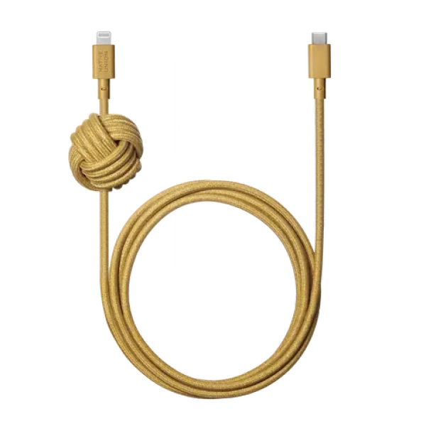 Native Union Night Cable USB-C - Lightning 3M žltá (NCABLE-CL-KFT-NP)