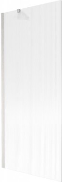 MEXEN/S - Next vaňová zástena FIX 80 x 150, prúžky, nikel kartáčovaná 895-080-000-00-09-97