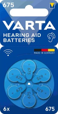 VARTA Hearing Aid Battery 675 BLI 6