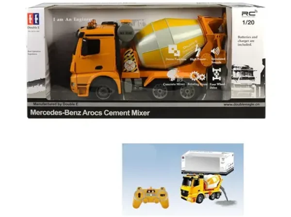 MaDe 96578 - Auto stavebné na diaľkové ovládanie, 38cm, oranžová