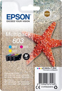 Epson Toner C13T03U54010, color, 3x2.4ml, Epson Expression Home XP-2100, 2105, 3100, 3105 WF-2310