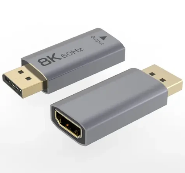 PremiumCord redukcia DisplayPort-HDMI Male-Female / Redukcia / 8K/60 Hz, 4K/144 Hz / pozlátené konektory (kportad30)
