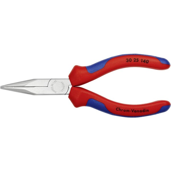 Knipex 30 25 140 pre elektroniku a jemnú mechaniku ploché ihlové kliešte rovné 140 mm; 30 25 140