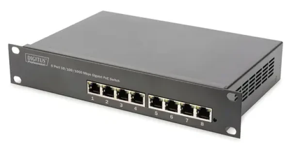 Digitus DN-95317 / Switch / 8x 10/100/1000 Mbps / PoE+ / 94W budget (DN-95317-1)