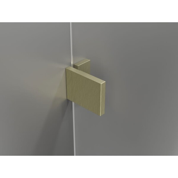 MEXEN/S - Lunar vaňová zástena FIX 80 x 150, transparent, zlatá kartáčovaná 897-080-000-55-00